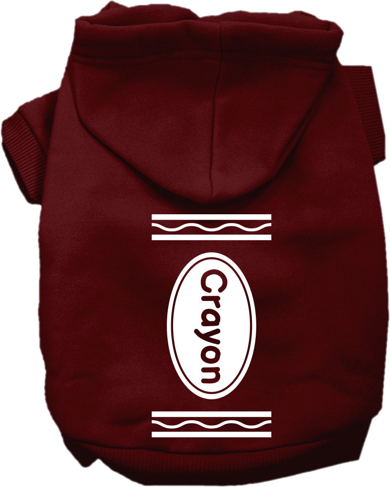 Crayon Halloween Dog Hoodie – Costume Sweatshirt – alternate view 1