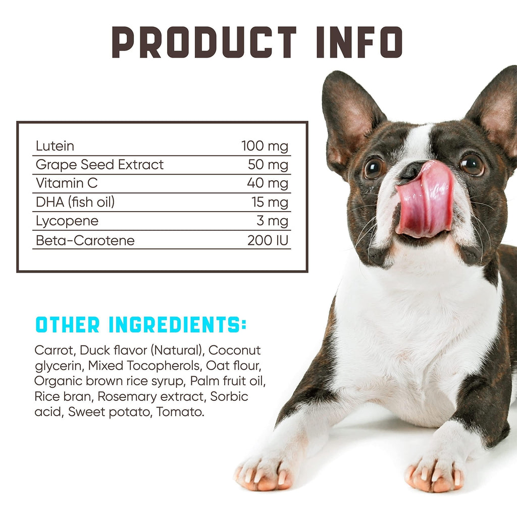 Eye vitamins soft chews for dogs with duck flavor – photo 3 of 7