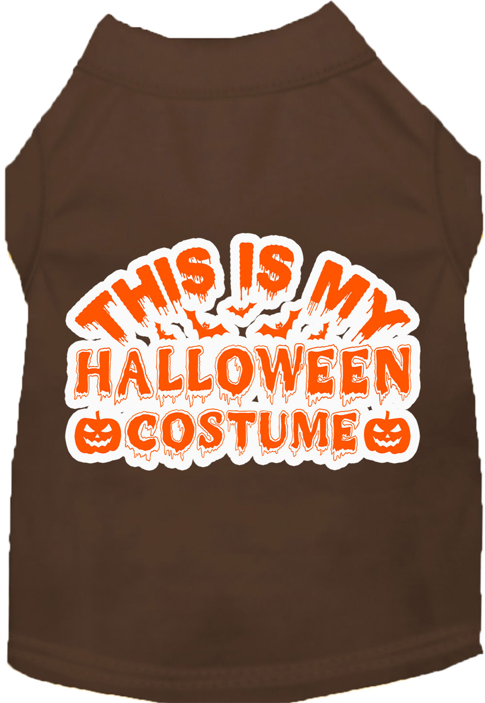 "This Is My Halloween Costume" Dog Shirt – front view