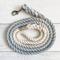 Sky Blue Marbled Dog Leash – 4 Feet, 3/8 Inch – front view