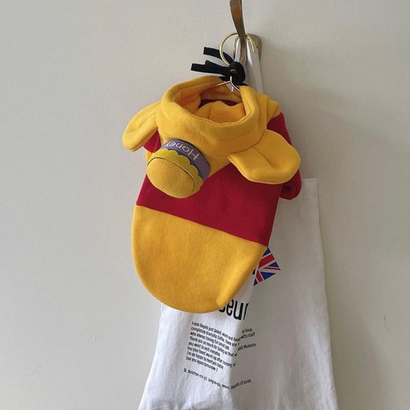 Pooh Bear Dog Costume Sweater – Two-Piece Outfit – alternate view 6