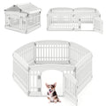 6-Panel Plastic Dog Playpen 24 Inch White – photo 3 of 8