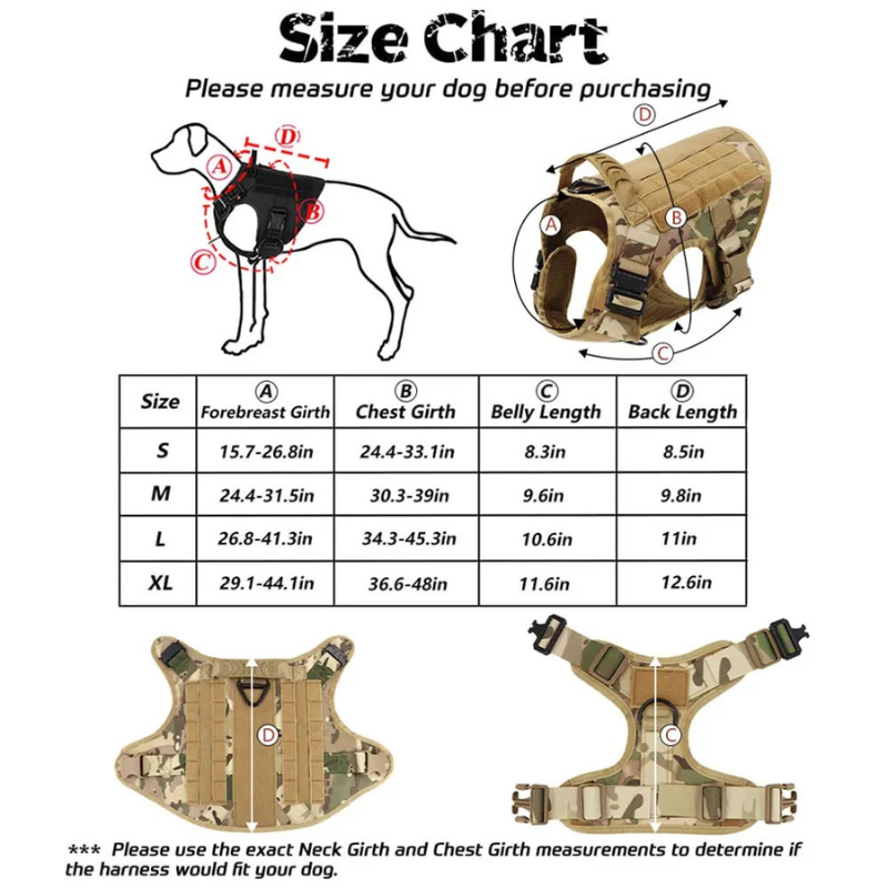 Large Dog Harness & Leash Set – Training Vest for Big Breeds – alternate view 10