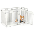 6-Panel Tall Dog Playpen Foldable White – photo 3 of 8