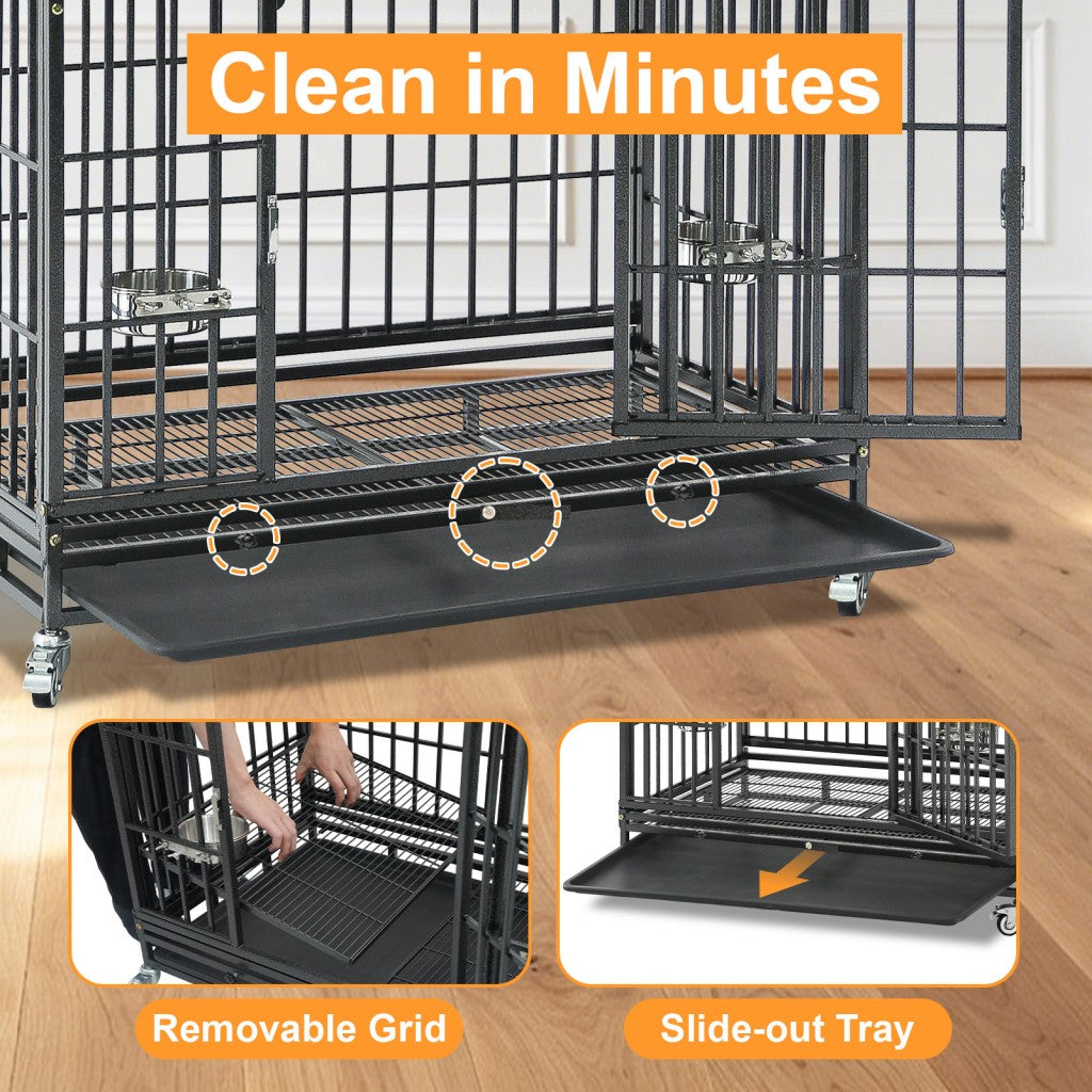 37 Inch Stackable Heavy Duty Dog Crate – alternate view 5