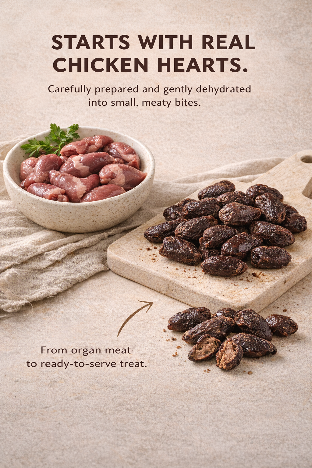 Chicken Hearts Nutrient-Rich Treat for Dogs & Cats – alternate view 6