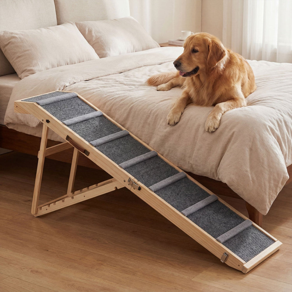 Adjustable Folding Dog Ramp for High Beds and Vehicles – photo 1 of 8