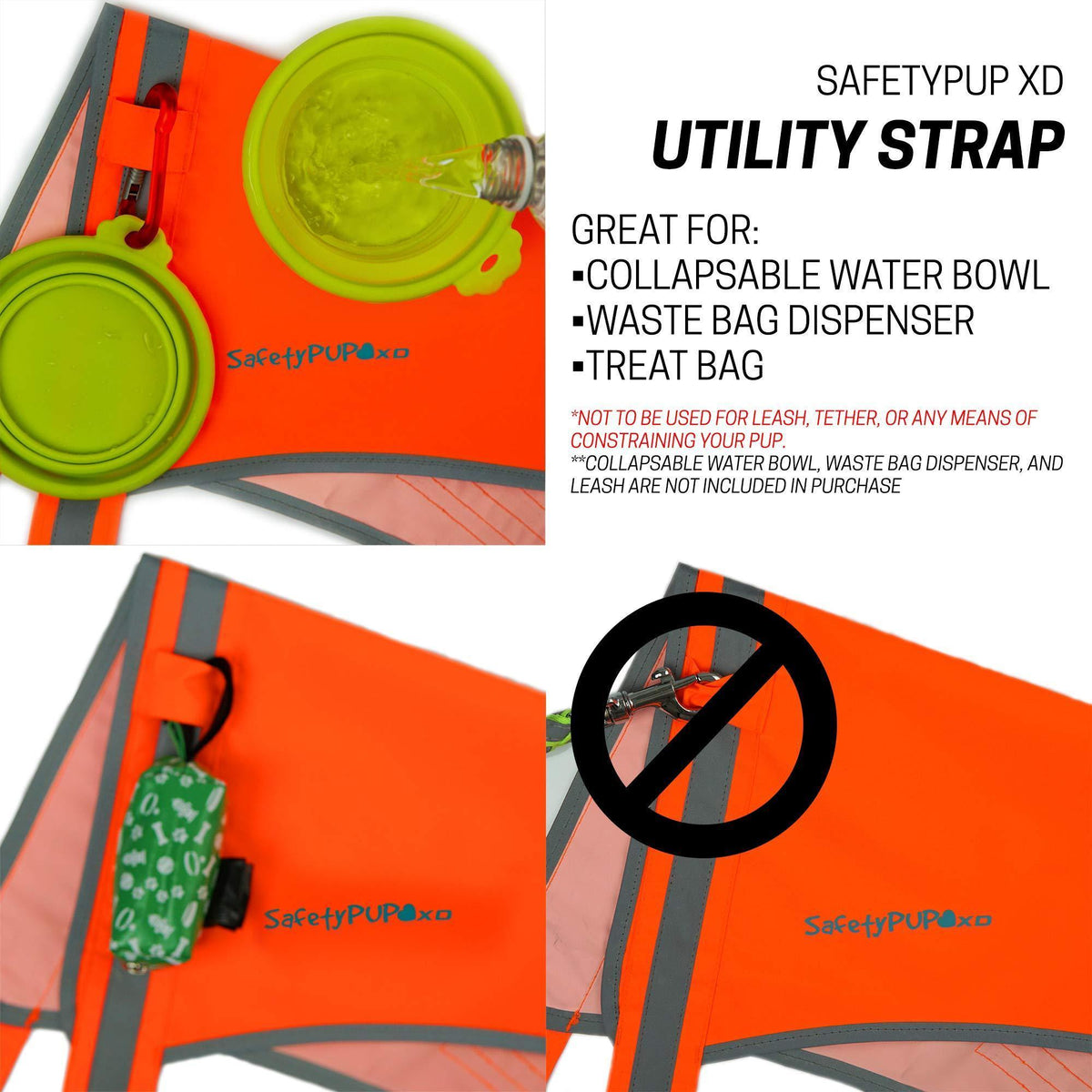 SafetyPUP XD Lite Lightweight Dog Vest M Blaze Orange – photo 5 of 8