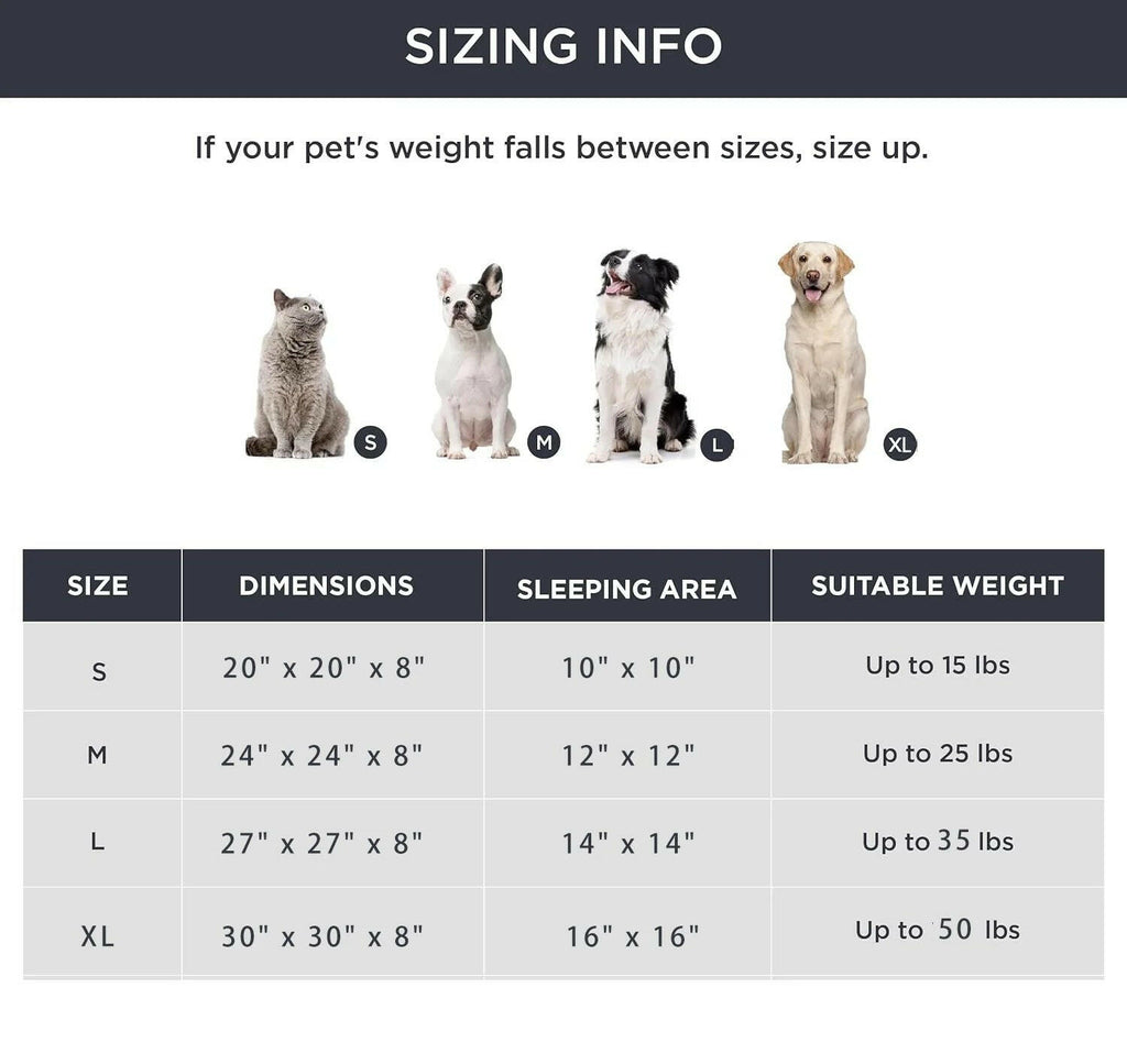 Round Calming Pet Bed, detail view