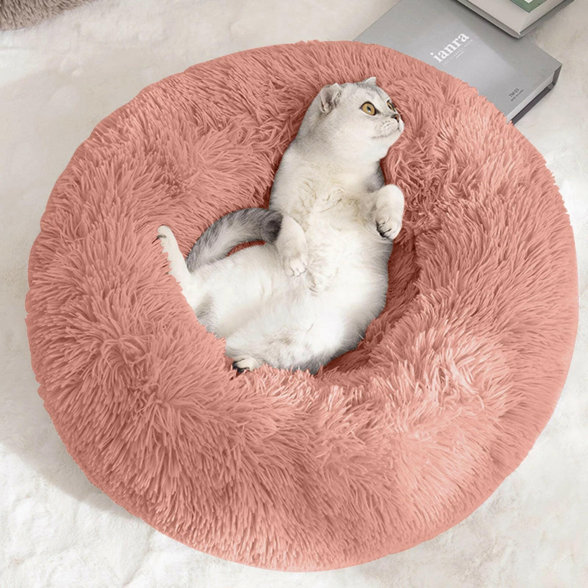 Round Calming Pet Bed, alternate view