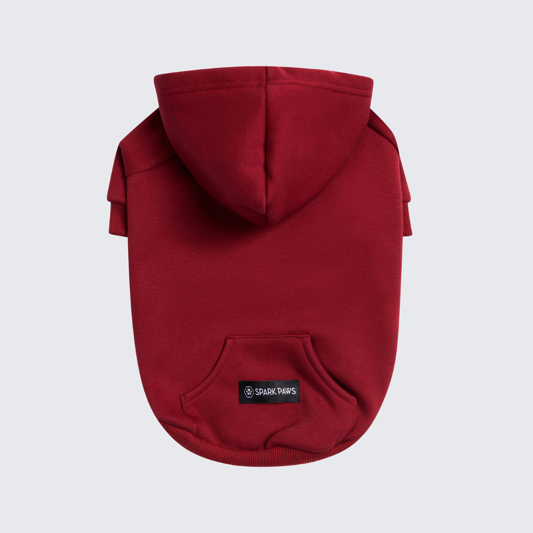 Essential Dog Hoodie - Burgundy – alternate view 5