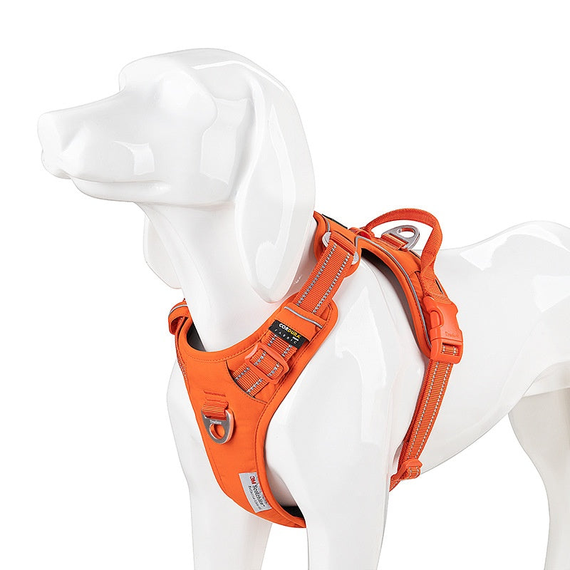 Nylon Dog Chest Strap Harness Orange Purple – photo 6 of 10