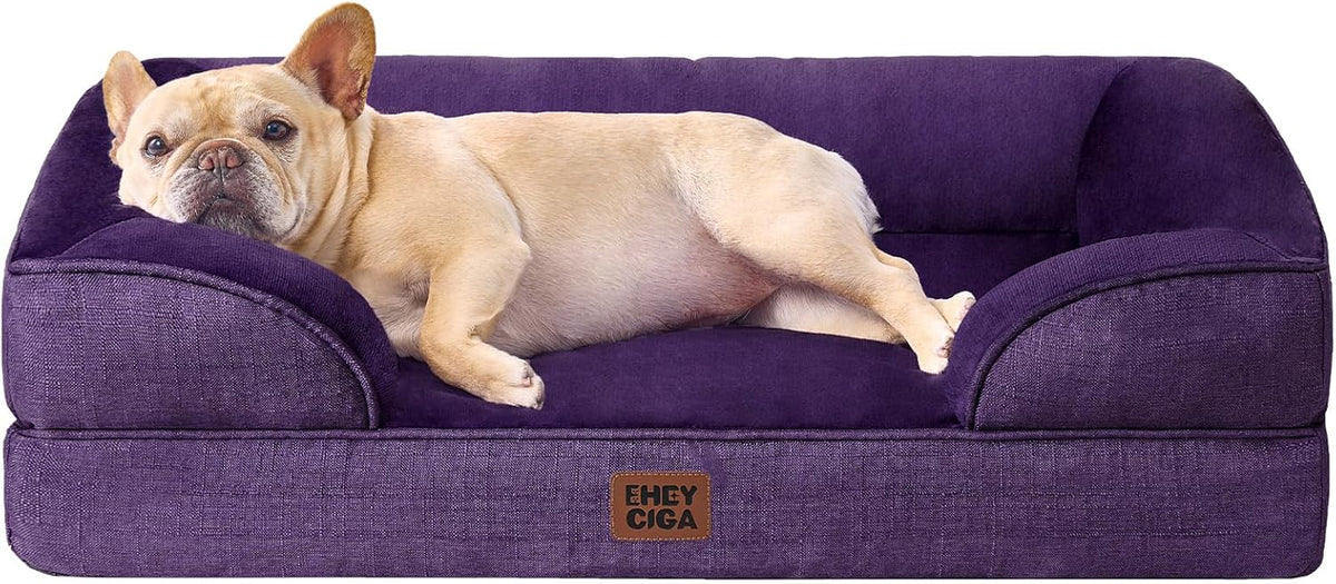 EHEYCIGA Orthopedic Dog Bed Memory Foam Bolster – photo 1 of 100