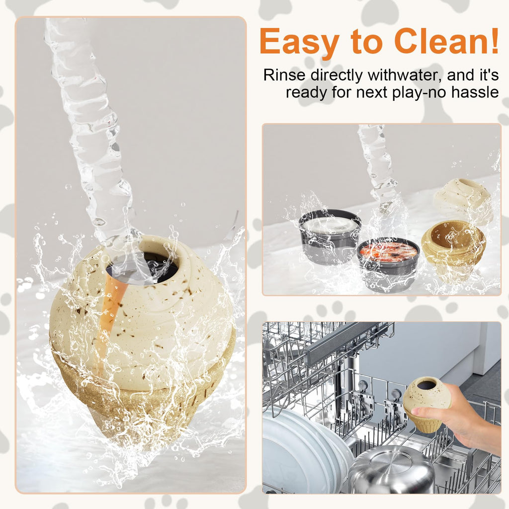 Freezable Ice Cream Dog Toy Treat-Dispensing Chew Toy for Aggressive Chewers – photo 4 of 8
