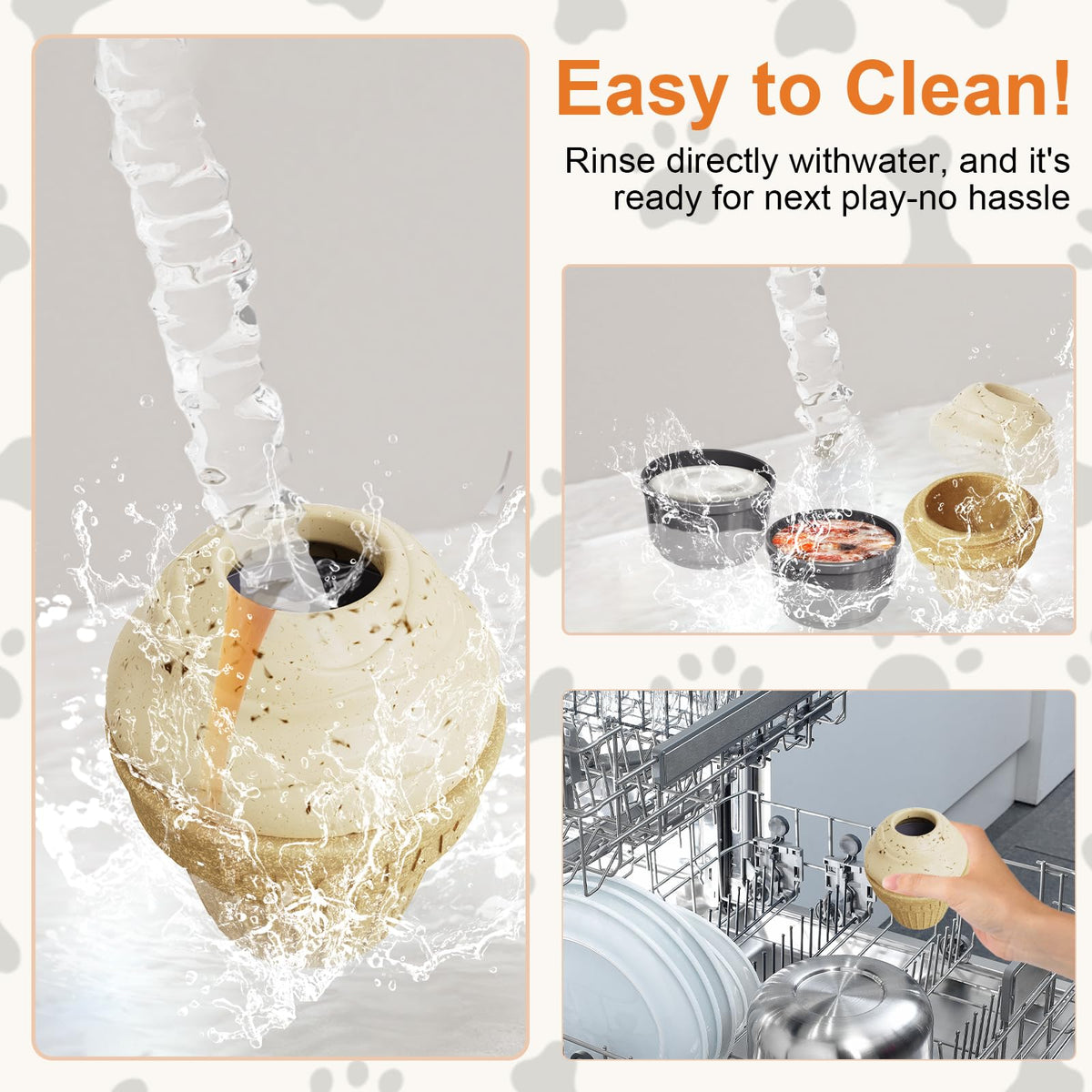 Freezable Ice Cream Dog Toy Treat-Dispensing Chew Toy for Aggressive Chewers – photo 4 of 8