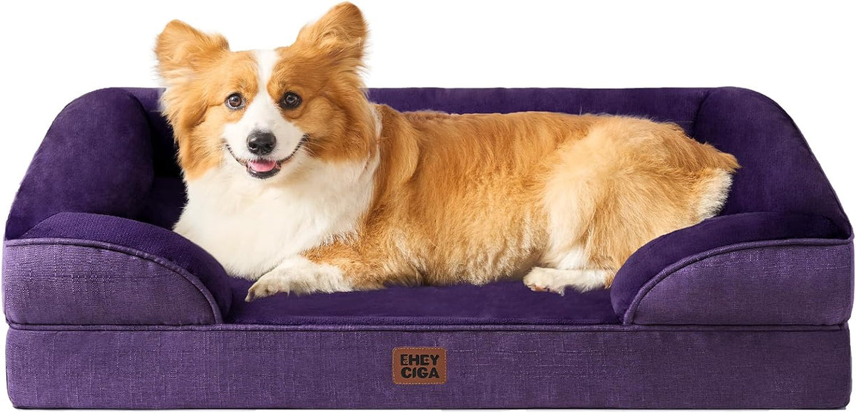 EHEYCIGA Orthopedic Dog Bed Memory Foam Bolster – photo 35 of 100