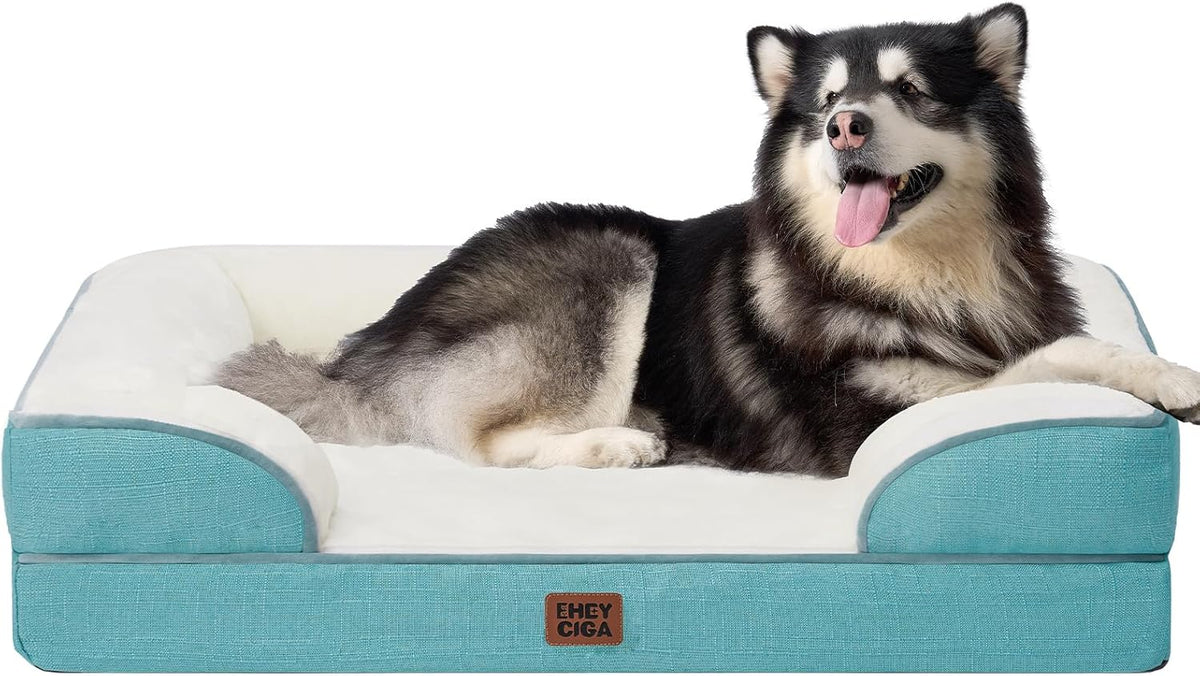 EHEYCIGA Orthopedic Dog Bed Memory Foam Bolster – photo 3 of 100