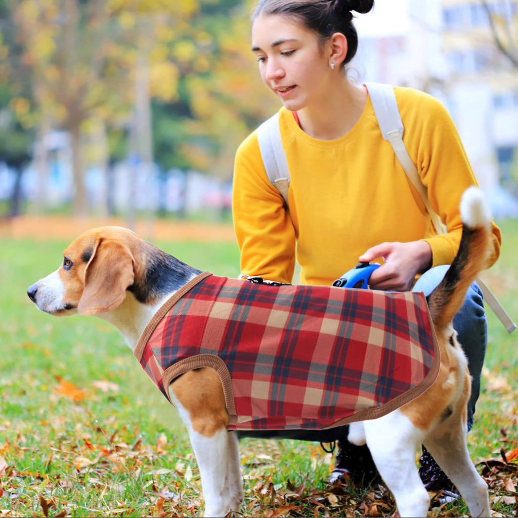 Classic Plaid Dog T-Shirt Soft Vest-Style Shirt, 5-Pack, 3XL – photo 4 of 5