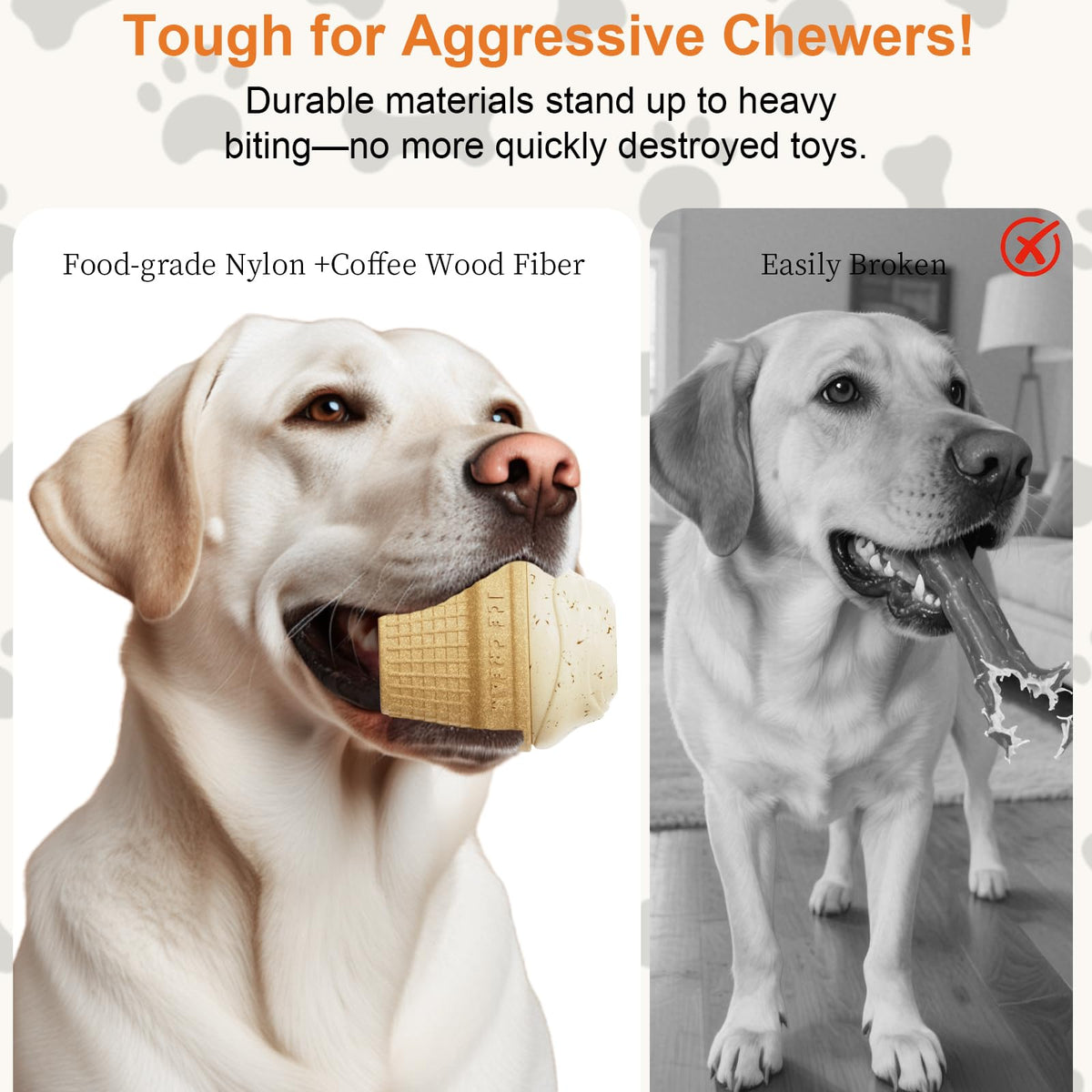 Freezable Ice Cream Dog Toy Treat-Dispensing Chew Toy for Aggressive Chewers – photo 3 of 8