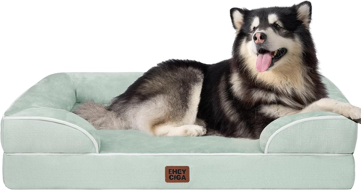 EHEYCIGA Orthopedic Dog Bed Memory Foam Bolster – photo 10 of 100