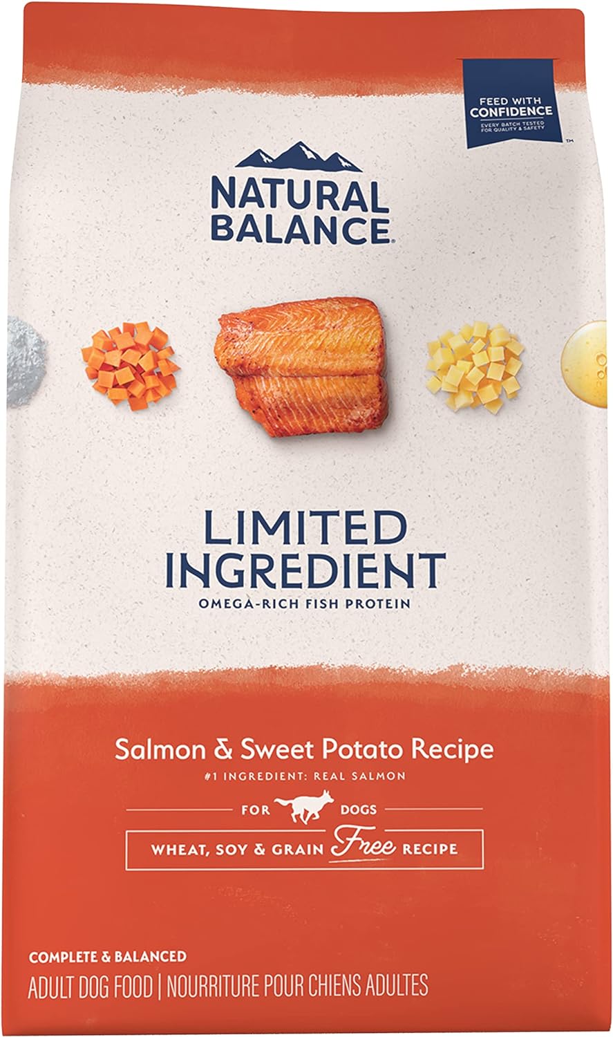Natural Balance Limited Ingredient Salmon & Sweet Potato Dry Dog Food – front view
