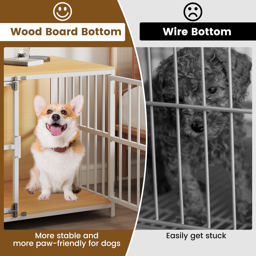 40 Inch Dog Crate Furniture Kennel with Double Doors – photo 14 of 16