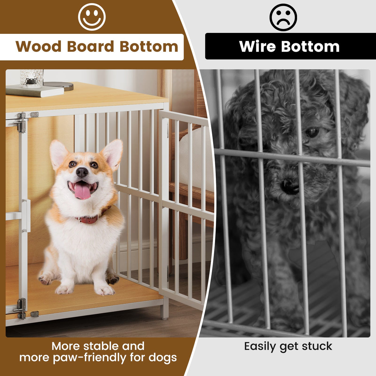 40 Inch Dog Crate Furniture Kennel with Double Doors – photo 14 of 16