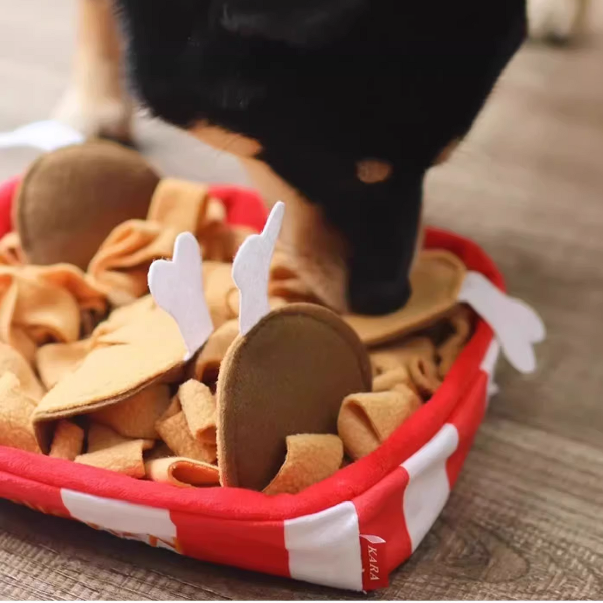 Milou & Lumi Pet Snuffle Mat Treat Hiding Toy - Fried Chicken – alternate view 4