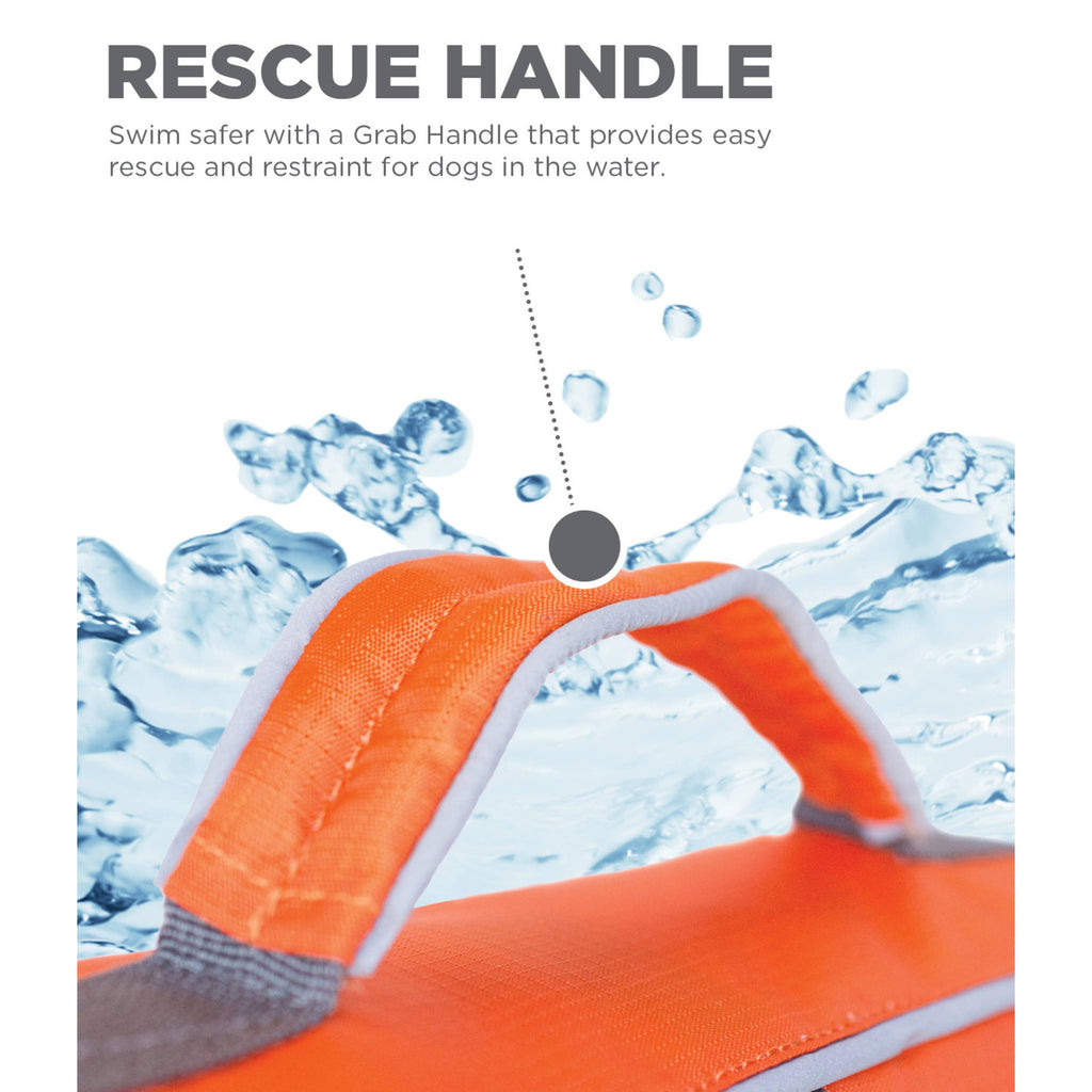 Outward Hound Granby Splash Dog Life Jacket – Orange, XS – alternate view 4