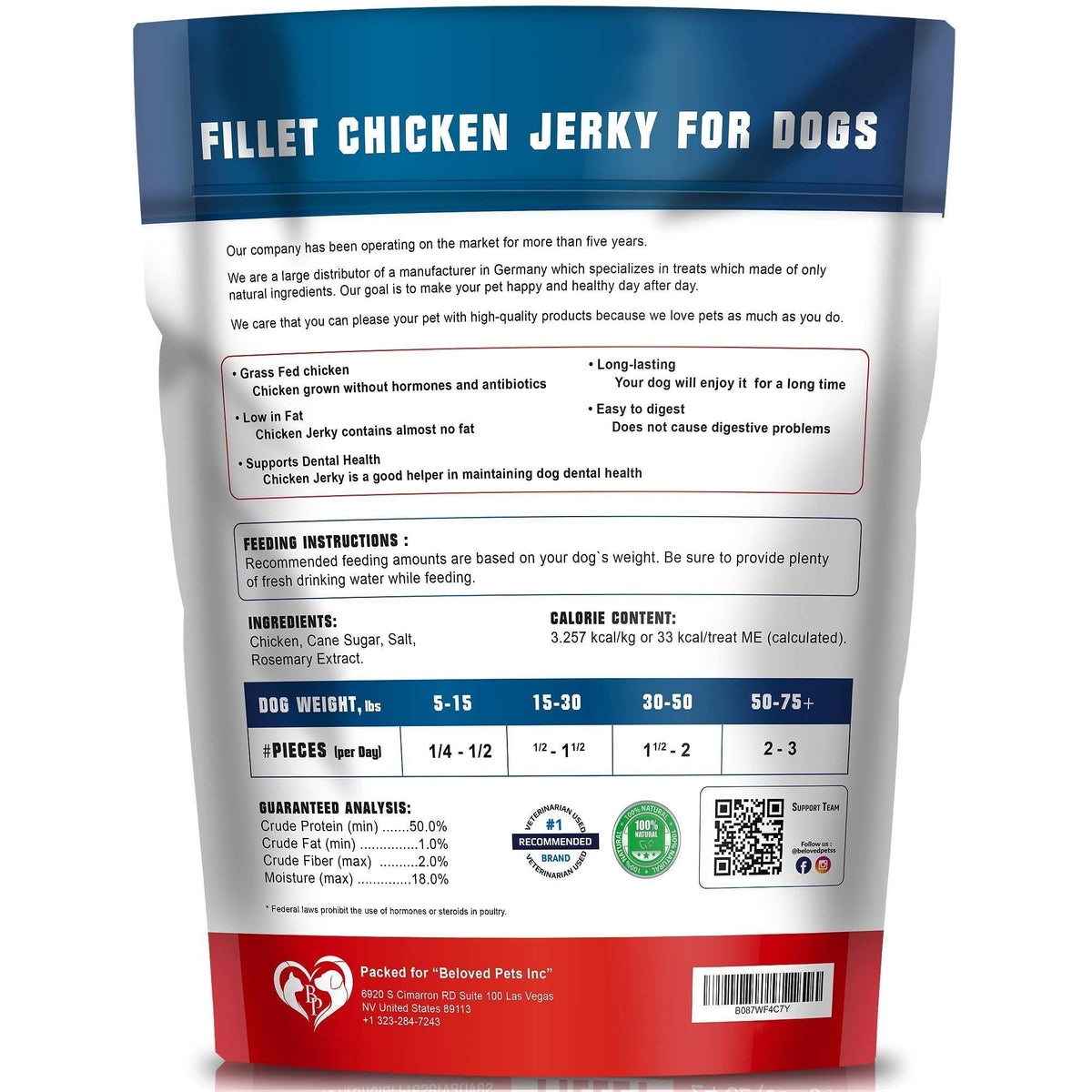 Chicken Jerky Dog Treats Human-Grade Grain-Free 1.5 lb – photo 2 of 7