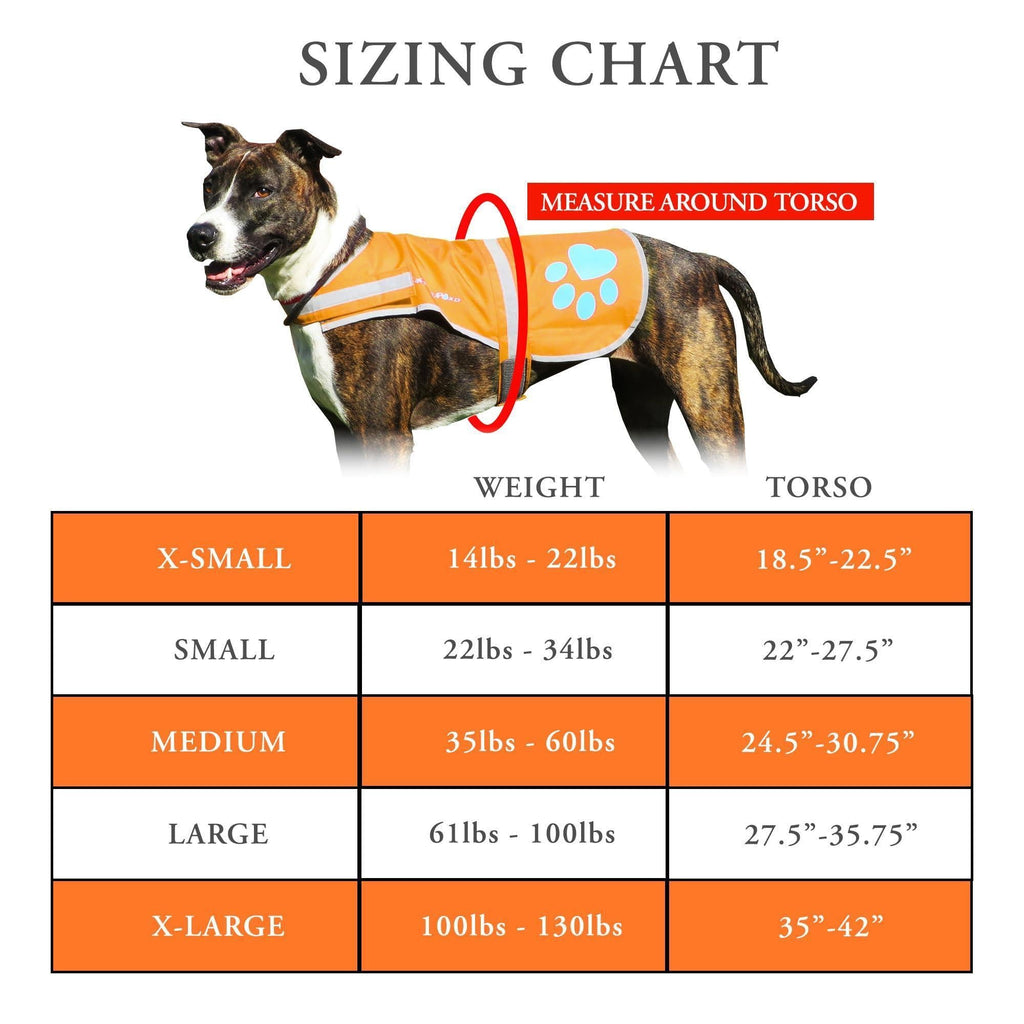 SafetyPUP Reflective Dog Vest XL Blaze Orange – photo 2 of 7