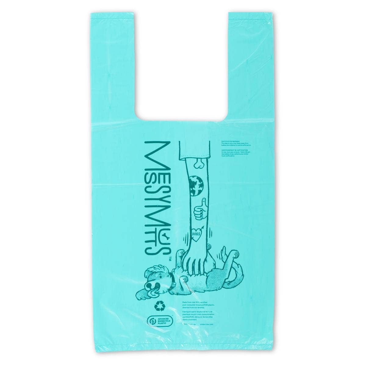 Messy Mutts Advanced Biorecycle Poop Bag with Handles 180ct – alternate view 2
