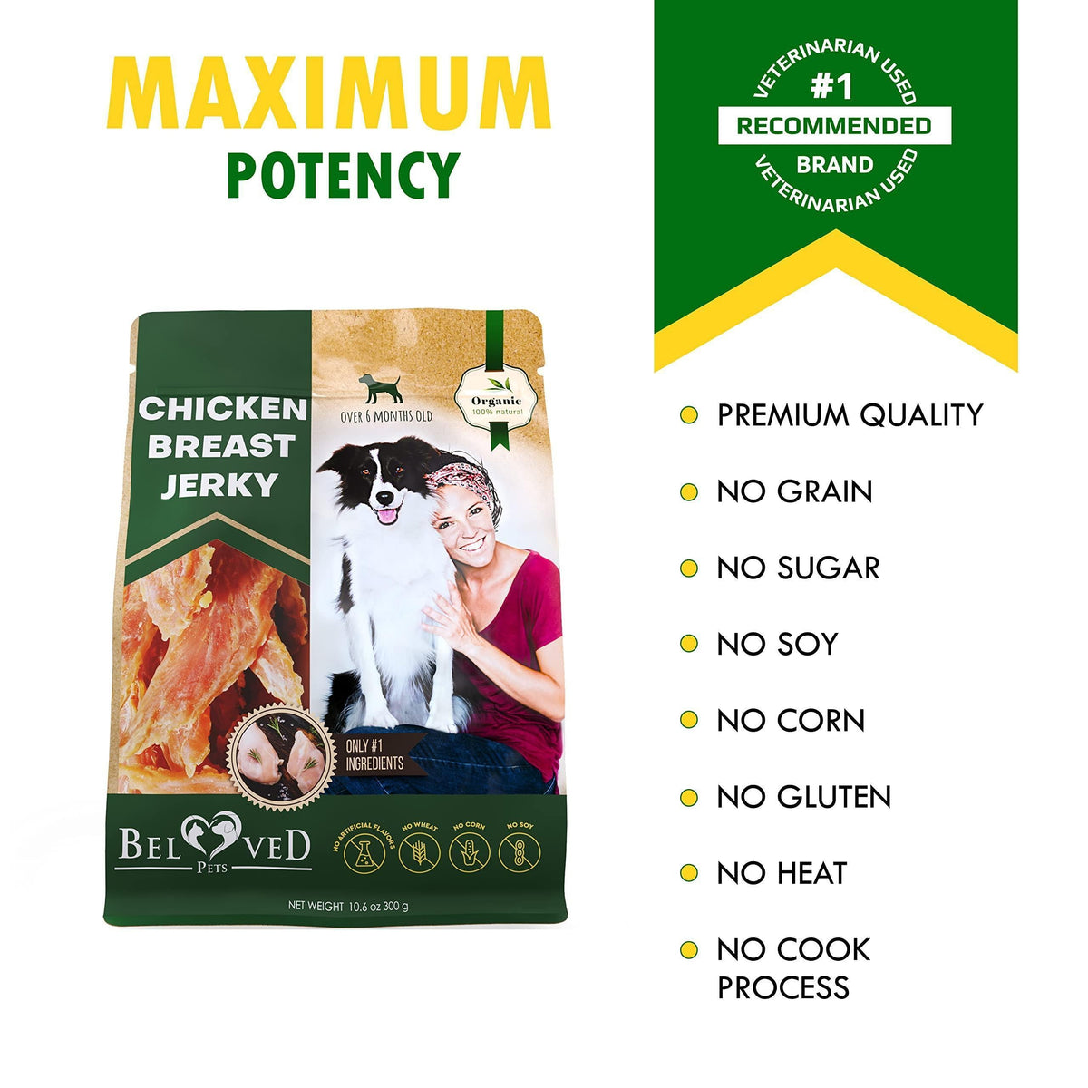 Chicken Jerky Dog Treats 100 Percent Chicken 300 g – photo 6 of 7