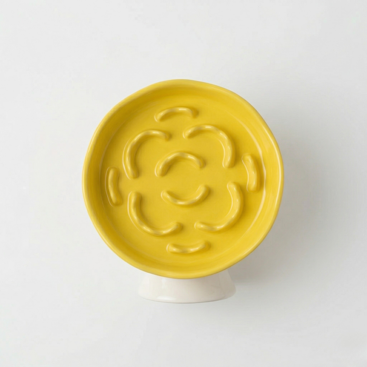 Ceramic Elevated Slow Feeder Bowl for Dogs & Cats – alternate view 9