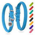 Rolled Leather Dog Collar XSmall Blue – photo 1 of 6