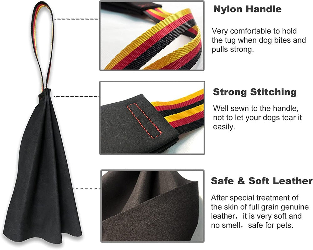 Cowhide Bite Training Toy for Dogs – Interactive – alternate view 4