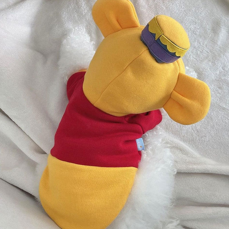 Pooh Bear Dog Costume Sweater – Two-Piece Outfit – alternate view 3