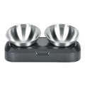 Stainless Steel Double Bowl with Stand – 15° Tilted Feeder for Dogs & Cats – alternate view 11