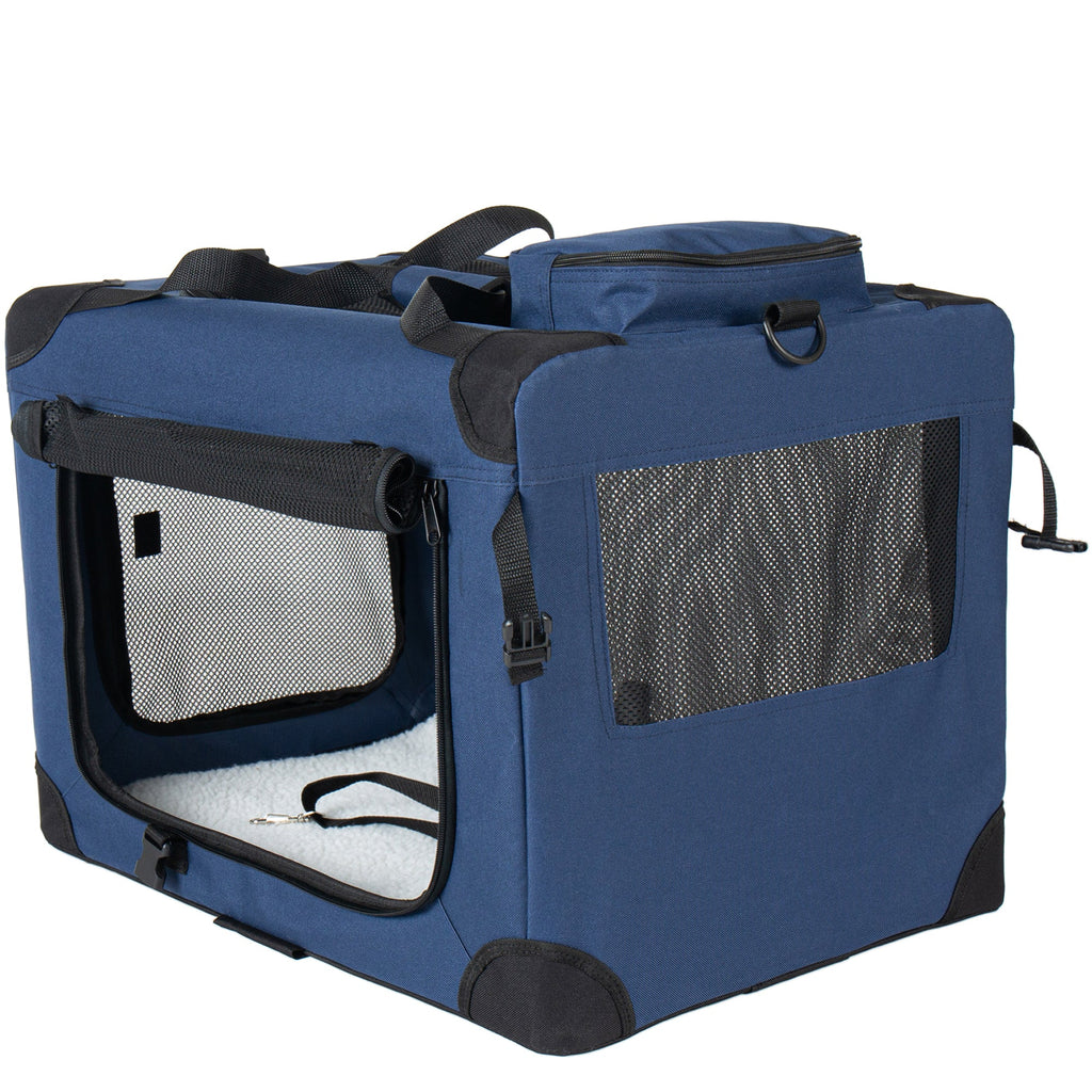 32 Inch Soft Dog Crate Kennel – Portable Folding Carrier – alternate view 9