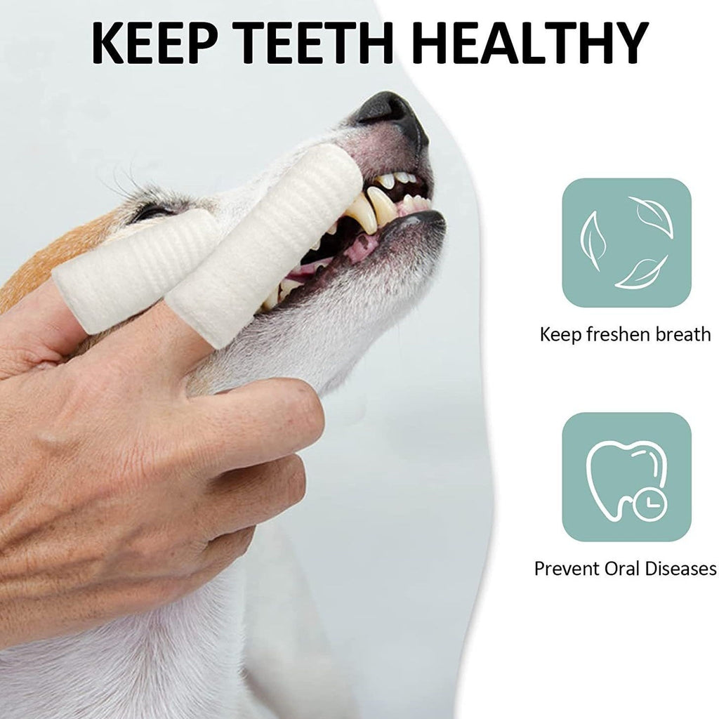 Pet Finger Toothbrush for Dogs and Cats Non-Woven Pair – photo 1 of 5