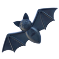 Vampire Bat Nylon Dog Chew Toy – Aggressive Chewers, USA Made – front view