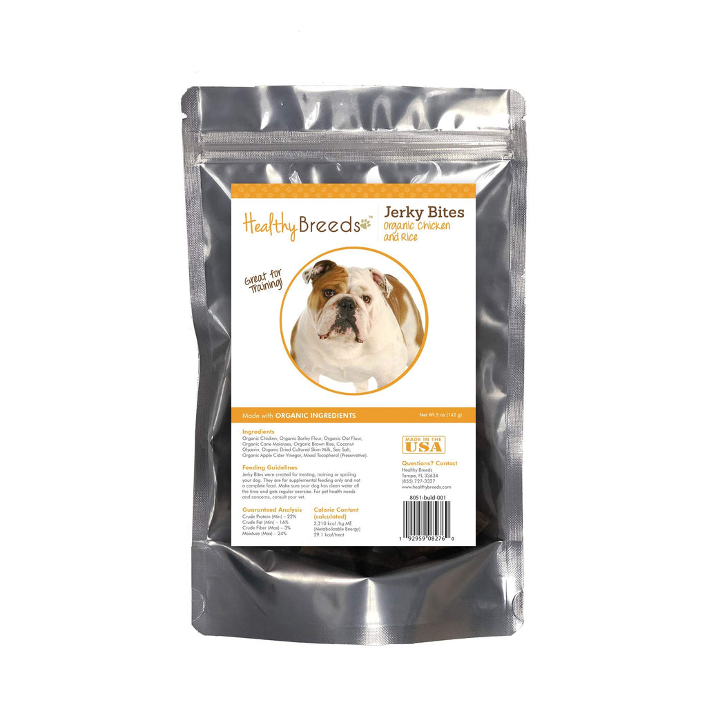 Healthy Breeds Bulldog Jerky Bites Chicken & Rice Recipe Dog Treats, 5 oz – photo 1 of 4