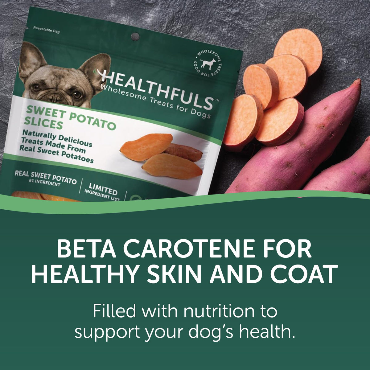 Healthfuls Sweet Potato Slices Dog Treats Grain Free, Limited Ingredient, 16 oz – photo 4 of 9