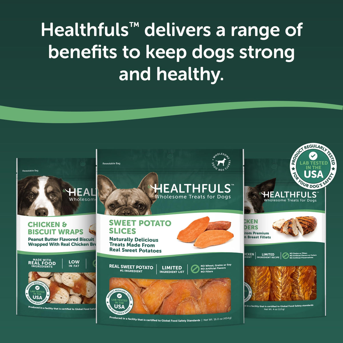 Healthfuls Sweet Potato Slices Dog Treats Grain Free, Limited Ingredient, 16 oz – photo 9 of 9