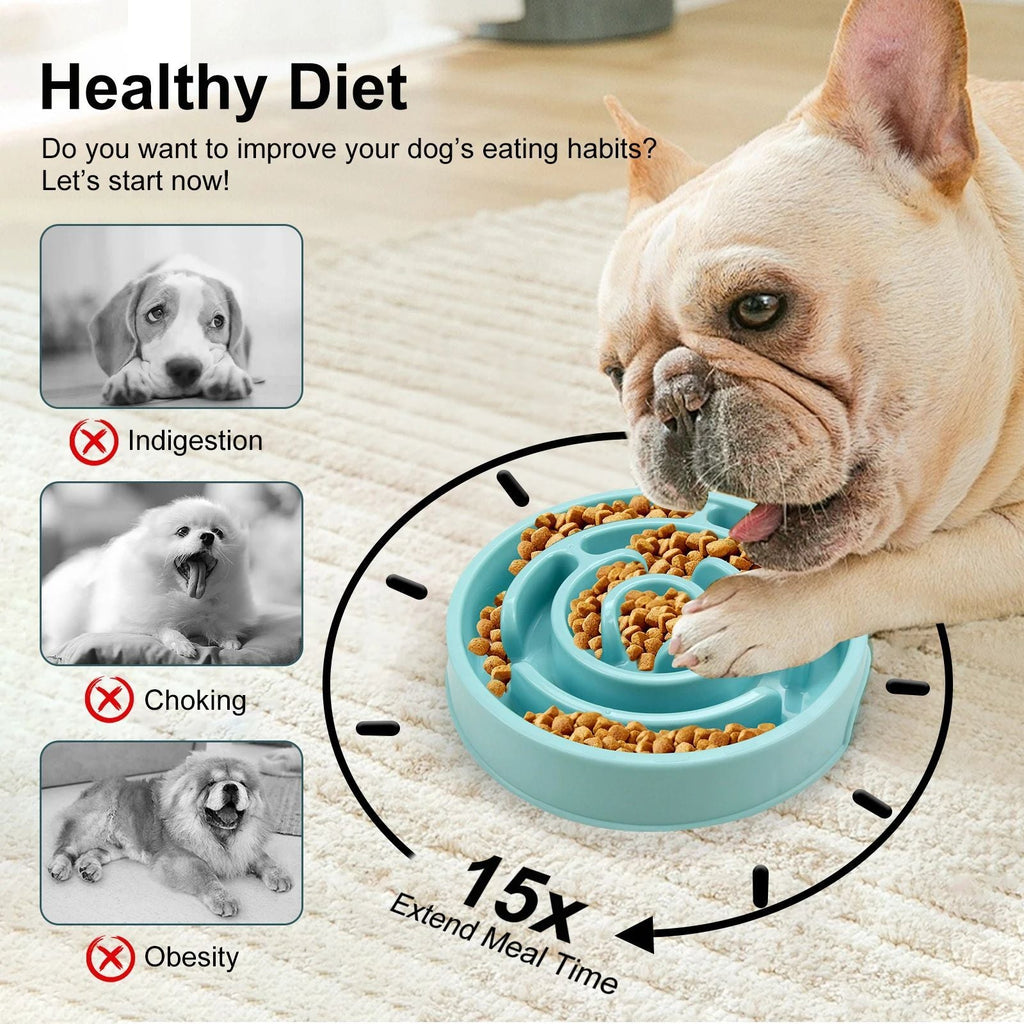 Maze Slow Feeder Bowl for Dogs & Cats – Non-Slip, 20.5cm – alternate view 7