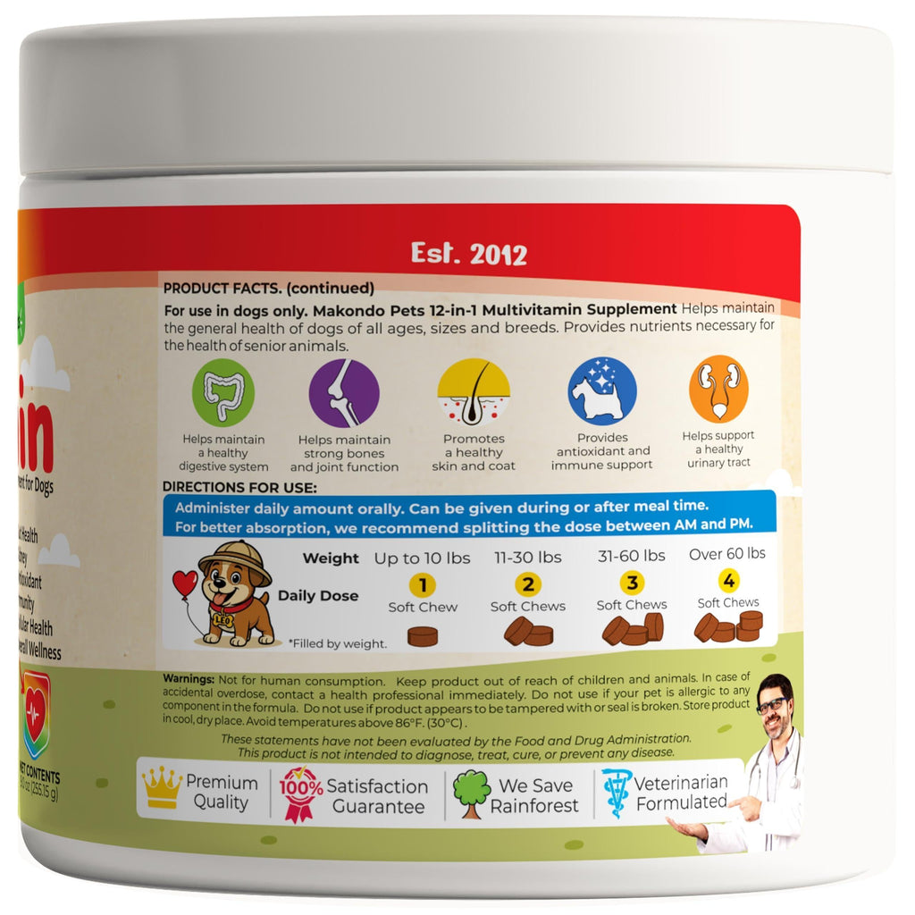 Dog Multivitamin 12-in-1 120 Soft Chews – photo 8 of 9
