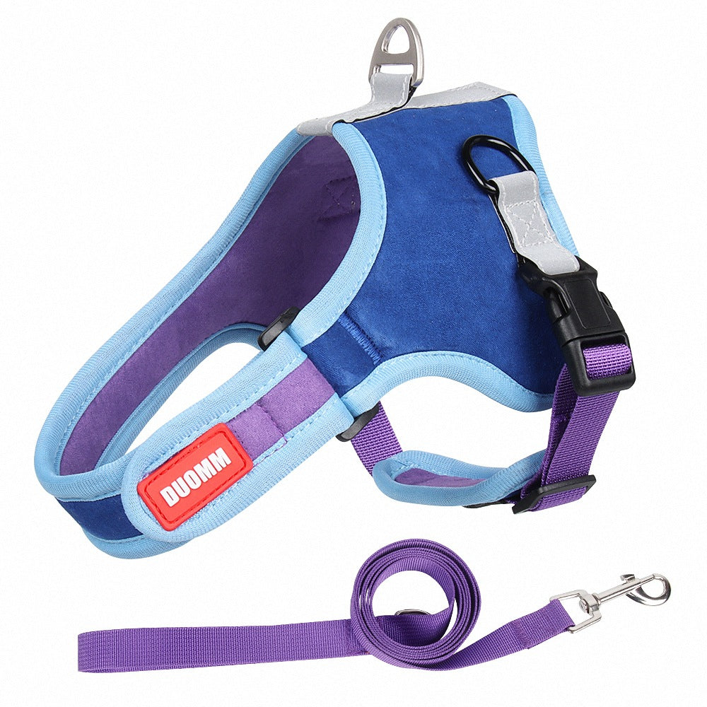 Suede Dog Harness with Leash – alternate view 9
