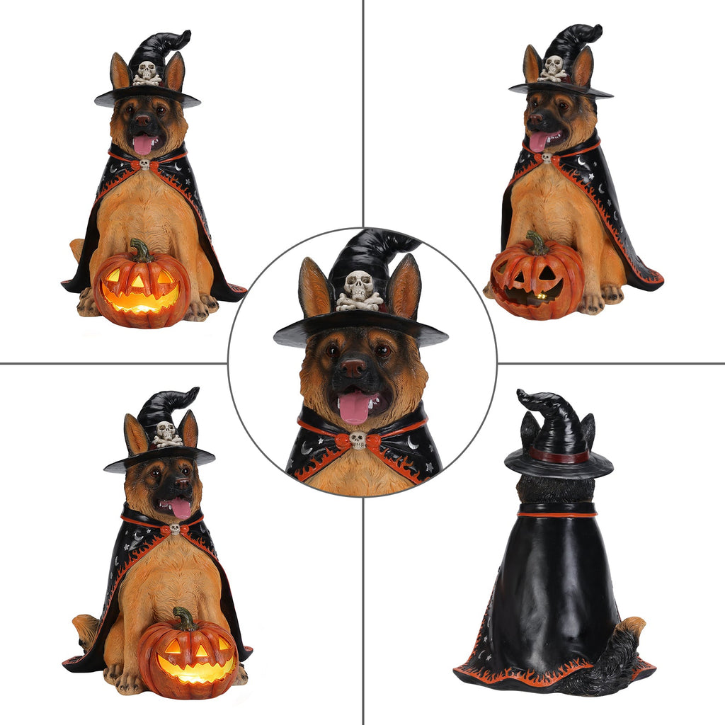 Halloween German Shepherd Dog Statue – alternate view 10