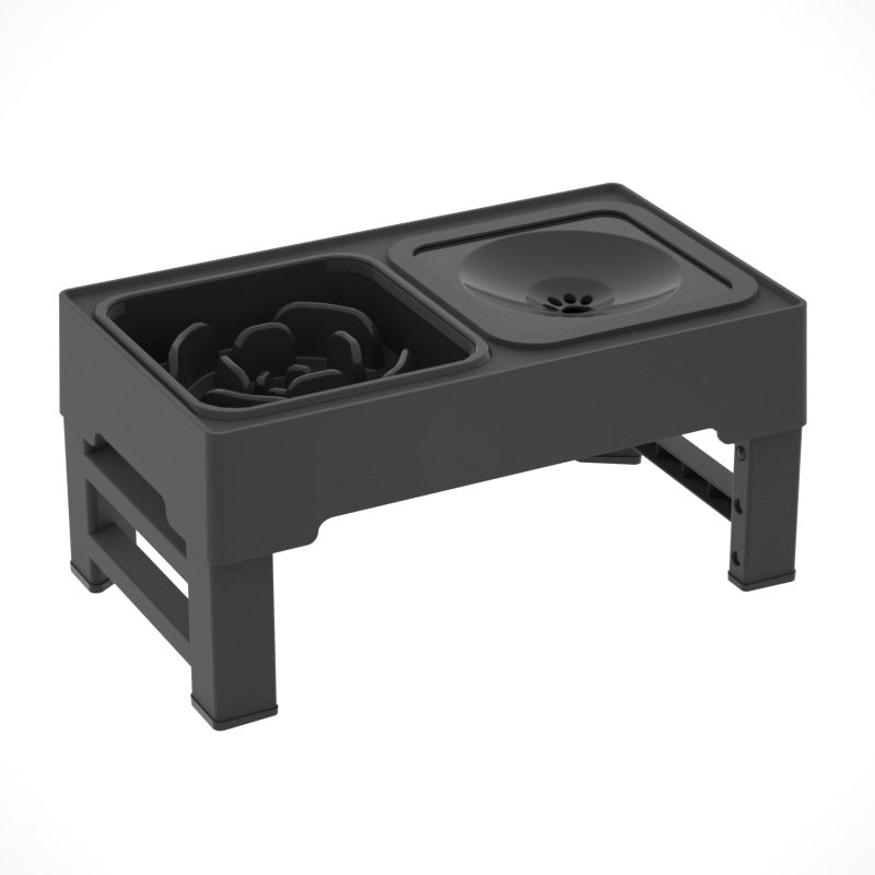 Adjustable Elevated Dog Feeder – Double Stainless Steel Bowls with Stand – alternate view 2