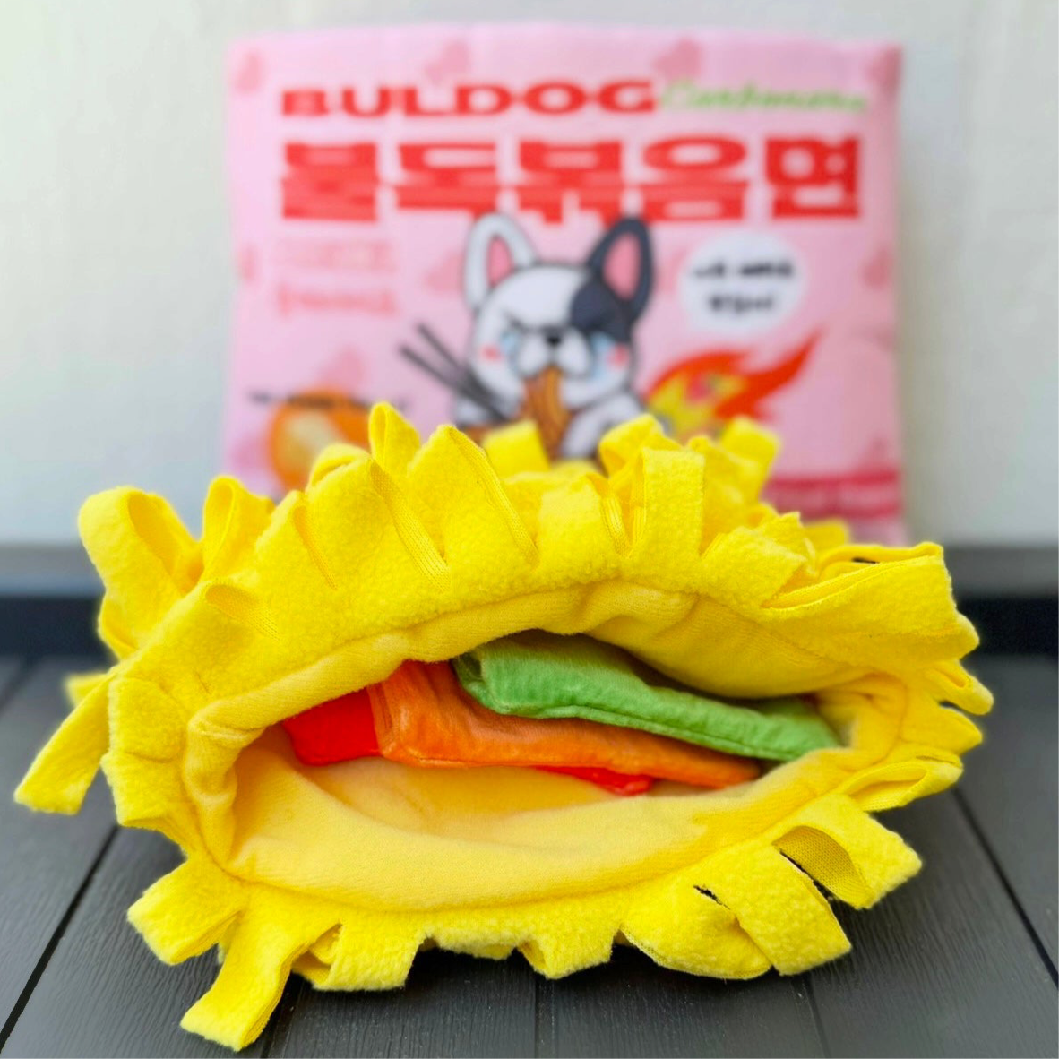 Blushiez Bul-dog Ramen Noodles Interactive Dog Toy Set – photo 5 of 5